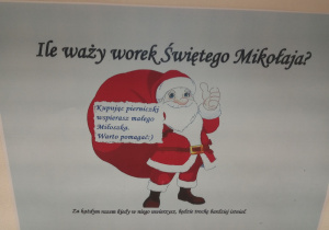 05 plakat Mikołaj z workiem